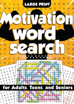 Motivation Word Search for Adults, Teens, and Seniors